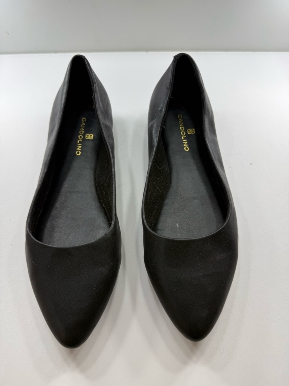 Bandolino Black Pointed-Toe Slip-On Flats